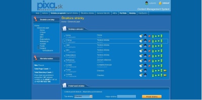 Webdesign - CMS (redakčný systém) - www.Pixa.sk
